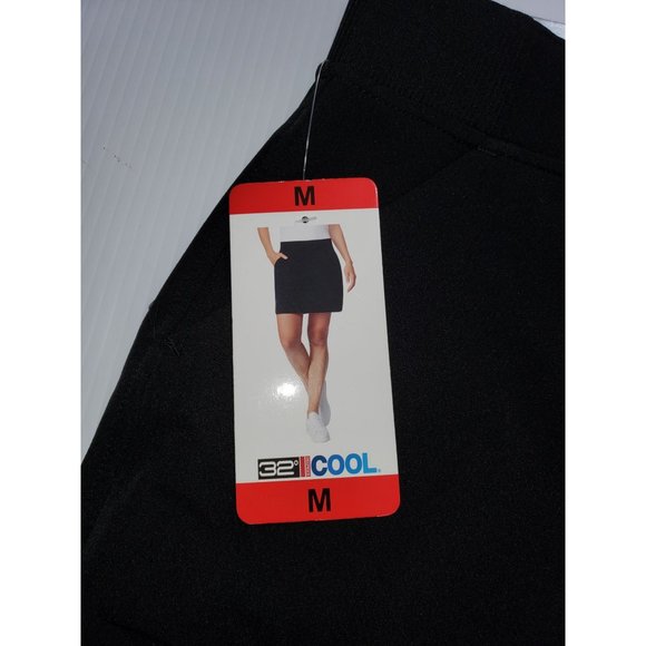 NWT 32 Degrees Cool Skort Black Pockets Size Medium 1025 - Picture 6 of 9